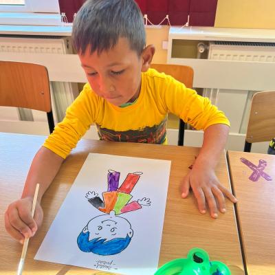 3. Pictura Oameni Colorati